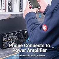 Vista 3 de VENTION Cable de audio USB C a 2 RCA, cable tipo C a RCA, conector 2RCA, línea de audio USB-C, adaptador de cable RCA a altavoz para estéreo