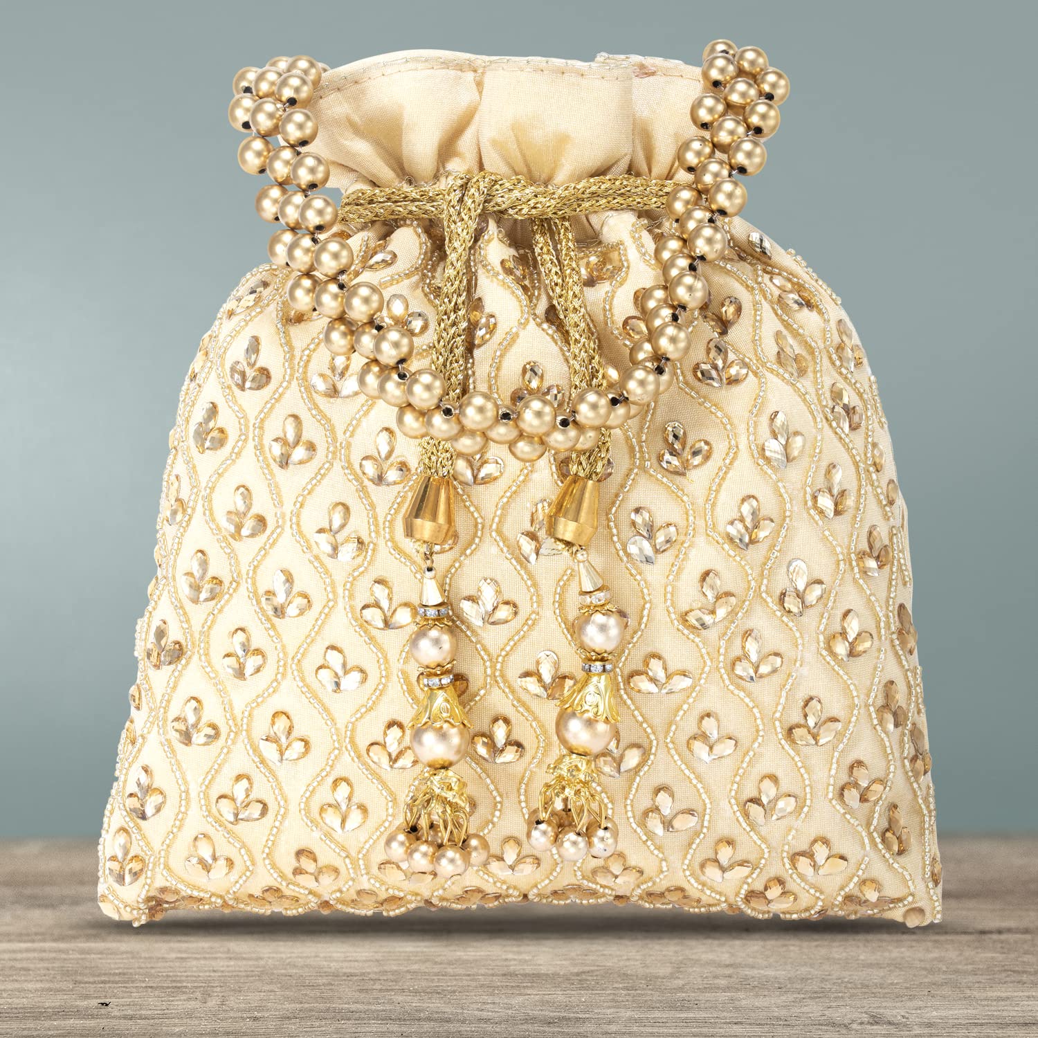 Peora Conjunto de joyería étnica tradicional india Kundan Dulhan para novias, regalo para mujeres