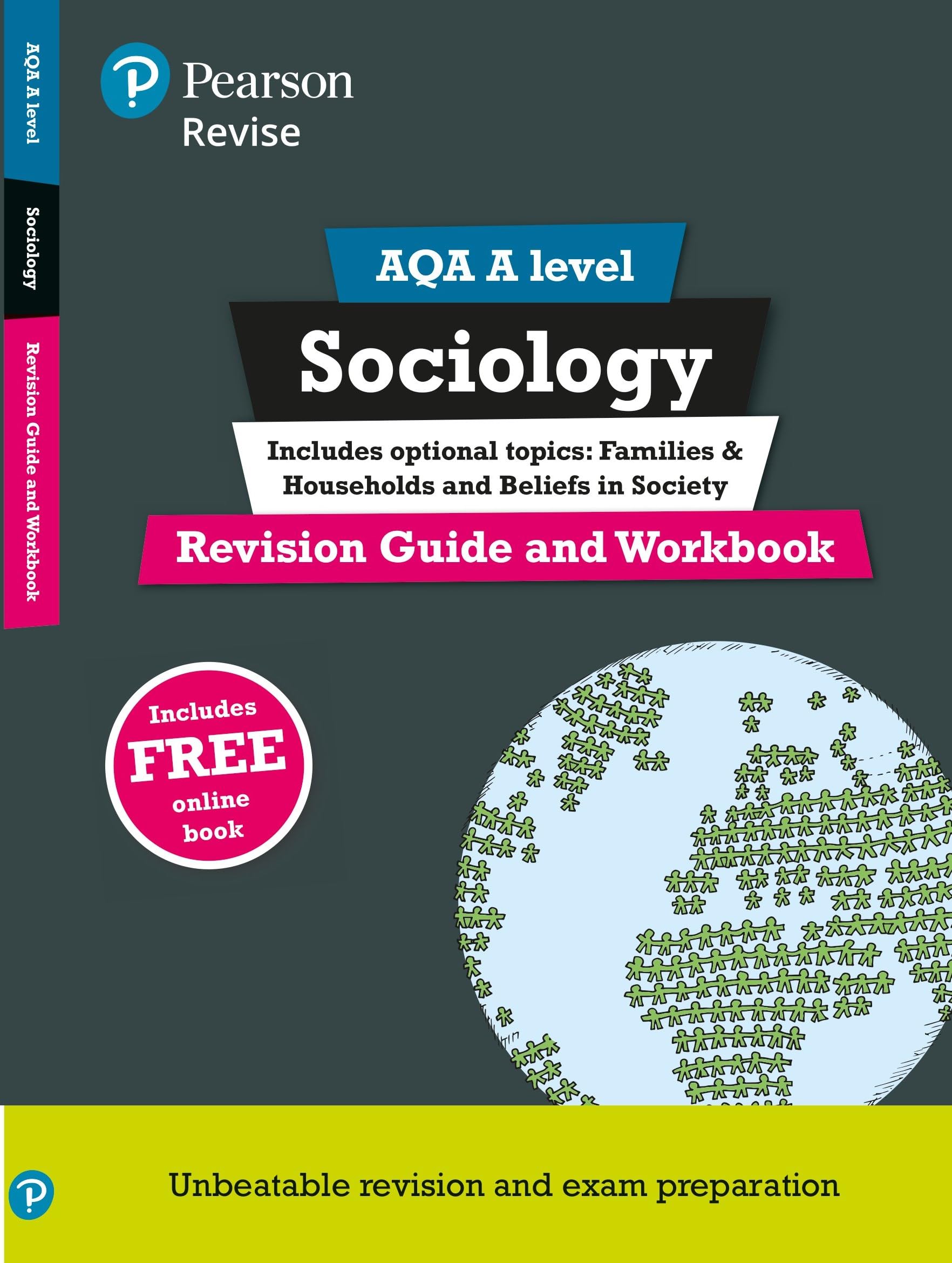 Pearson REVISE AQA A level Sociology Revision Guide and Workbook inc online edition - for 2025, 2026 exams