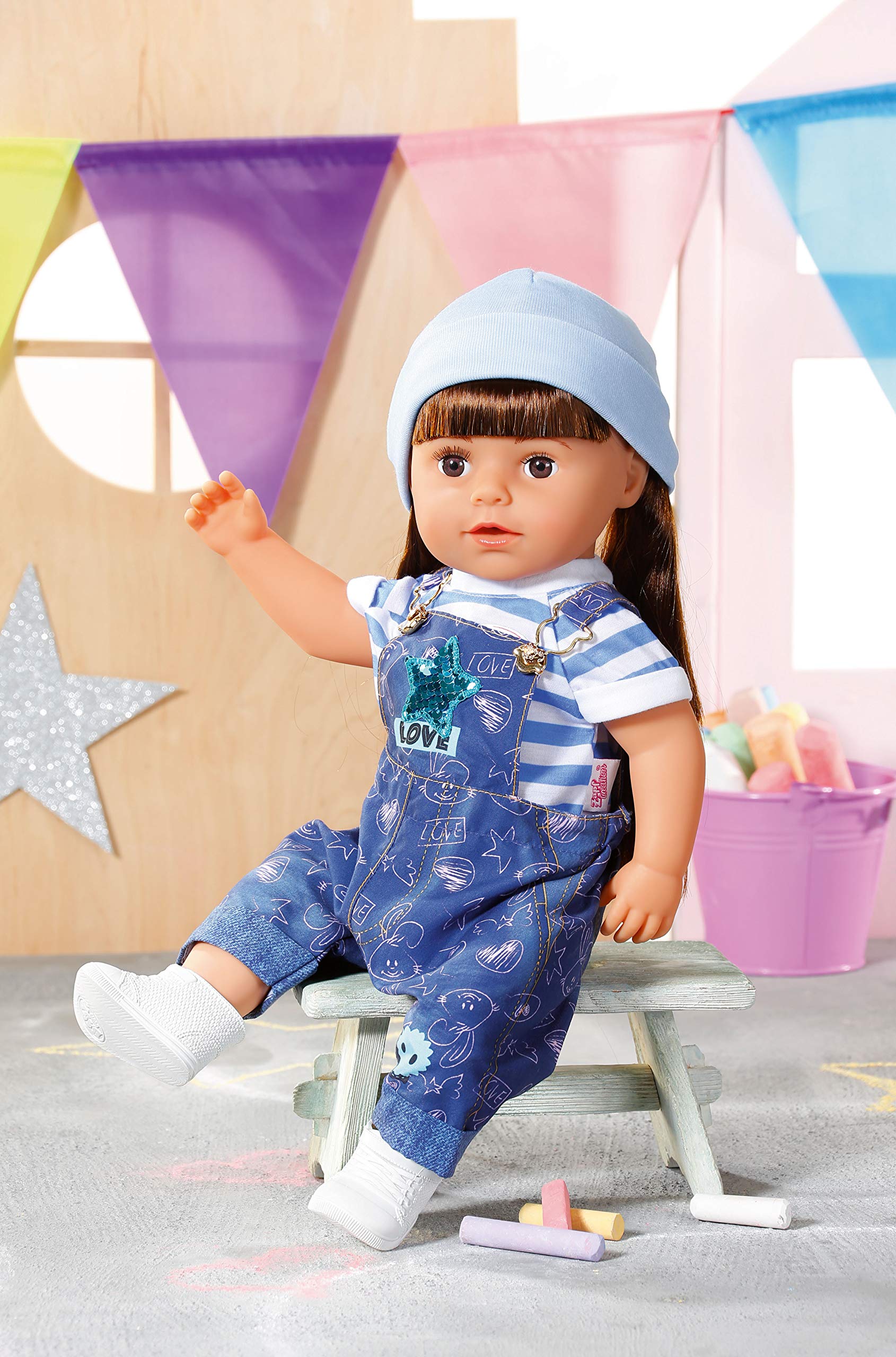 Baby Born Fille BABY Born 832561 Deluxe Ma Première Tenue, Poupées De 43 Cm, Contient 1 Poncho, 1 Body, 1 Tétine & - Pour Les Petites Mains, Développe L'empathie Et Les Aptitudes Baby Born Fille BABY Born 832561 Deluxe Ma Première Tenue, Poupées De 43 Cm, Contient 1 Poncho, 1 Body, 1 Tétine & - Pour Les Petites Mains, Développe L'empathie Et Les Aptitudes