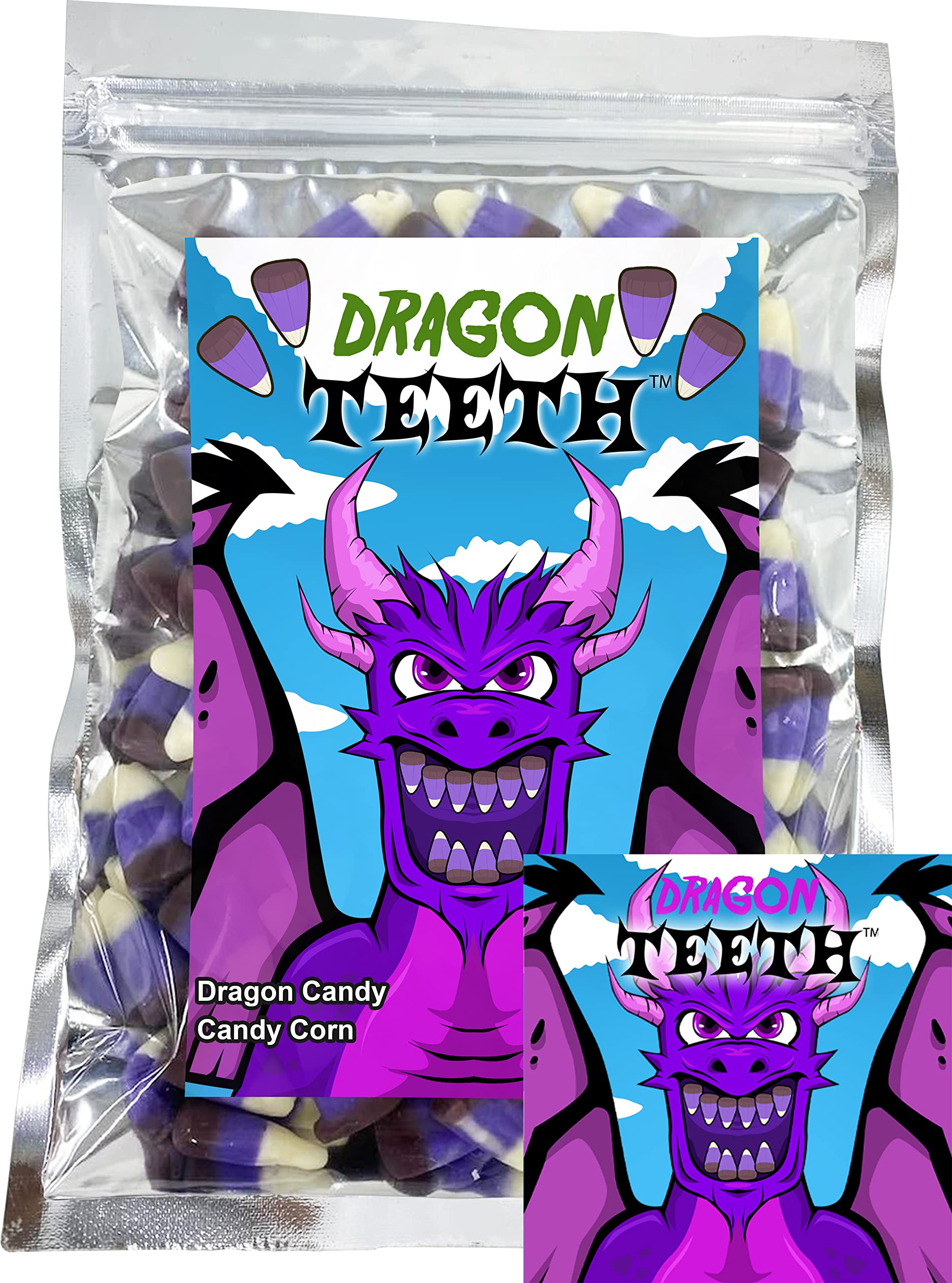 JLDesignMediaLLC Dragon Teeth Candy Corn Funny Unique Christmas Stocking Stuffer Gag Gift for Teens, Girls, Boys and Kids (7 oz)