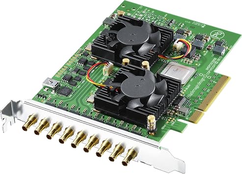 Blackmagic Design DeckLink Quad 2 PCIe Capture and Playback Card, Up to 1080p60, 8 Channel 3G-SDI BDLKDVQD2