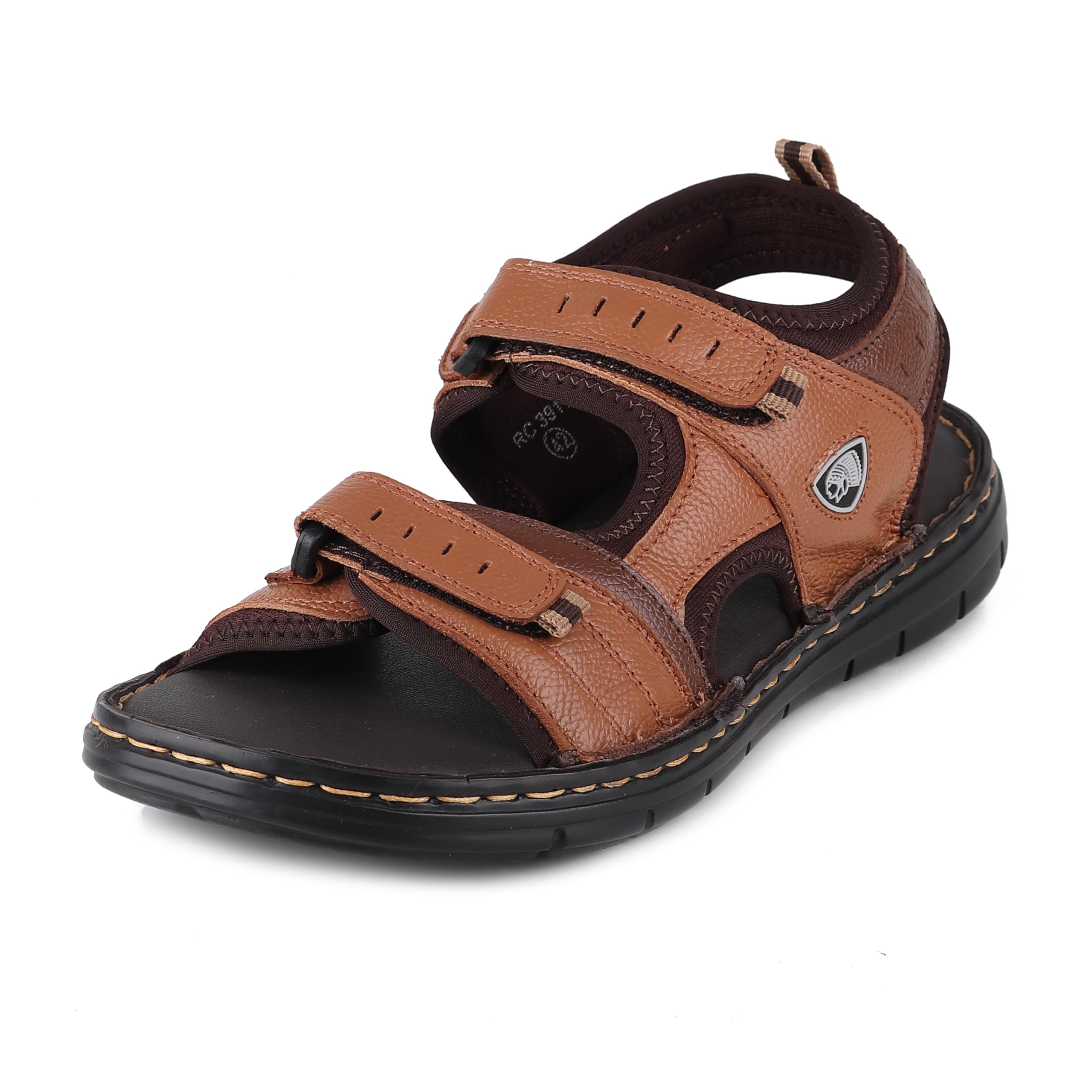 Leather casual sandals for men