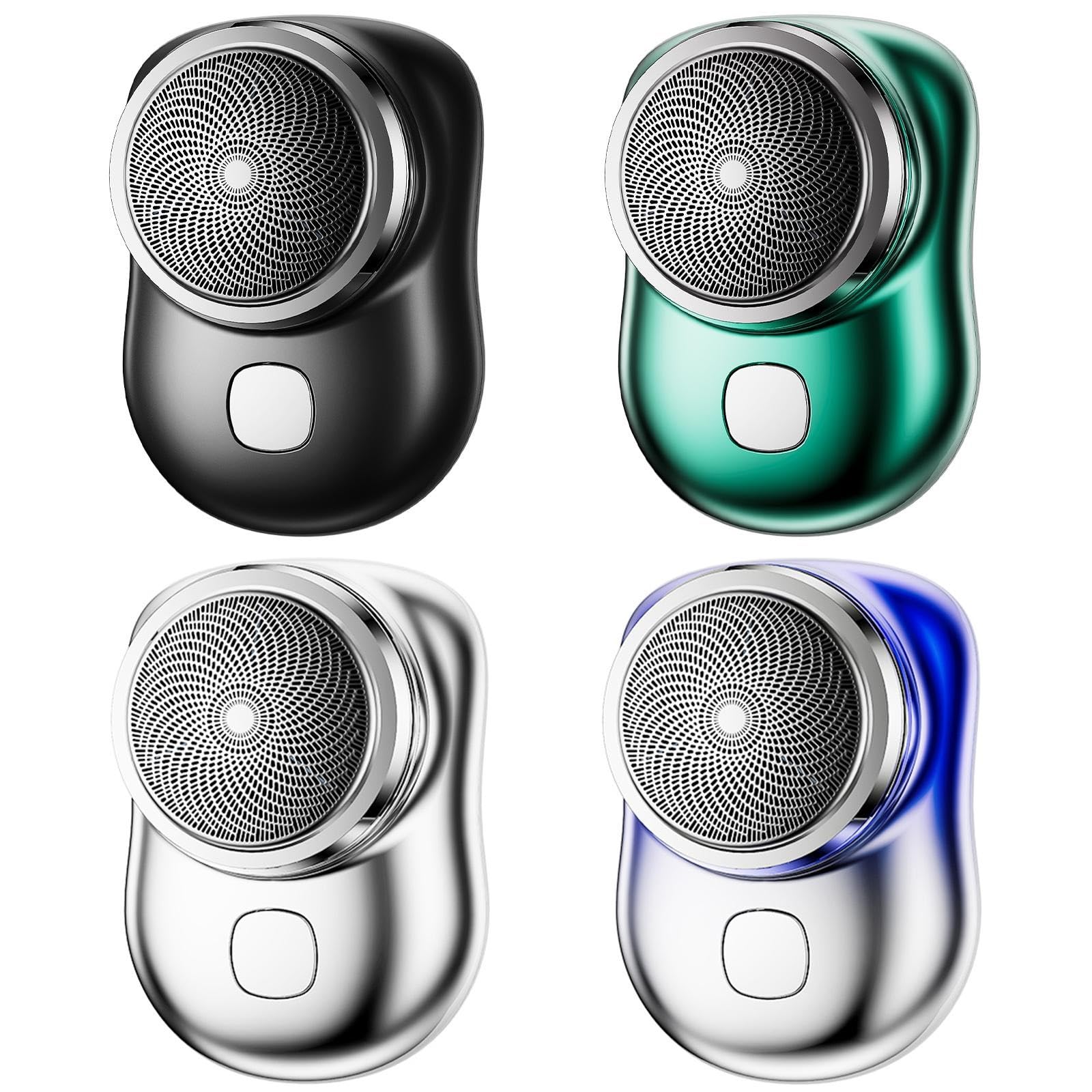Rasoir électrique pour homme, mini rasoir électrique portable IPX7 étanche à l'eau et à sec double utilisation Type-c Charge rapide Rasoir de poche Tondeuse à barbe Machine à raser (Noir)