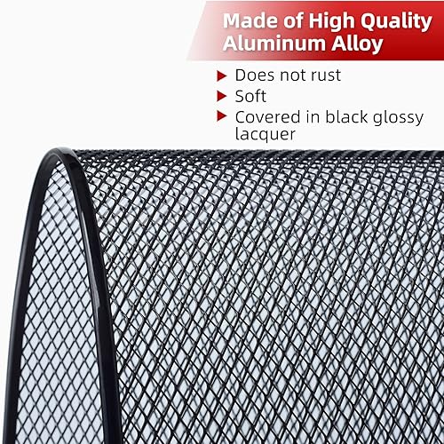 Miniatura 3 de AggAuto Inserto de malla compatible con Jeep Wrangler JK JKU 2007-2018, rejilla frontal de metal de aleación de aluminio, rejilla 86% agujero