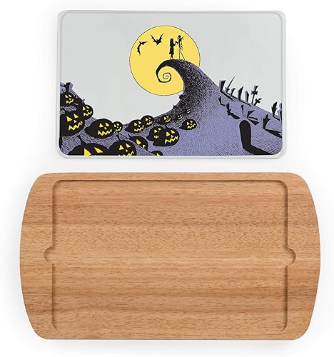 Miniatura 12 de Picnic TIME Disney Princess - Tabla de queso de Cenicienta con parte superior de vidrio, bandeja para servir, tablas de queso, tablas de embutidos