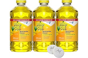 PineSol All Purpose Cleaner Disinfectant, 2x More Concentrated, Lemon Scent - 80...