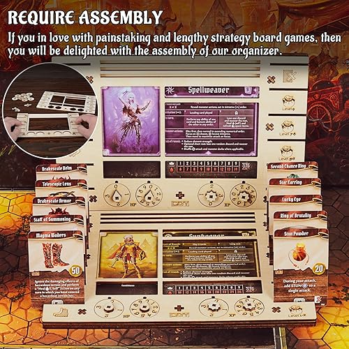 Miniatura 5 de CZYY GloomhavenFrosthaven - Juego de 2 organizadores de madera contrachapada de abedul para ahorrar espacio en tu mesa