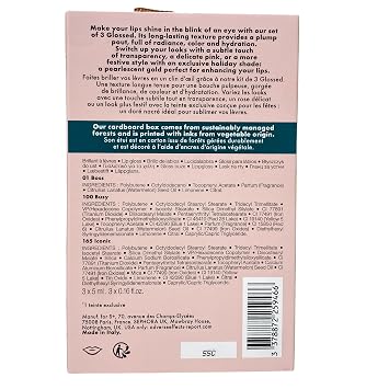 SEPHORA Collection Glossed Lip Gloss Trio Gift Set - 3 x 5 mL Glossed Lip Gloss in 01 Boss, 100 Busy and165 Iconic. | plump