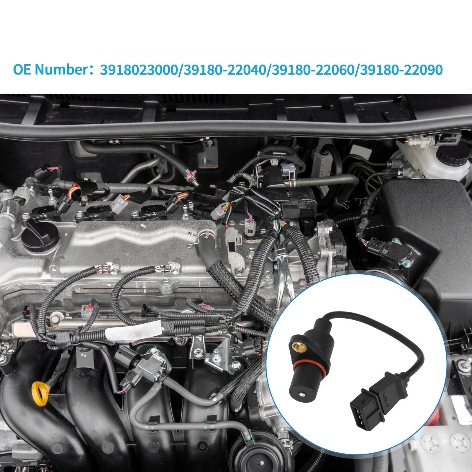 Capteur PMH Compatible Avec Hyundai Pour Tiburon Base 2.0 1997 1998 1999 2000 2001, Accessoires De Voiture, Capteur De Position Du Vilebrequin 39180-23000 39180-22090