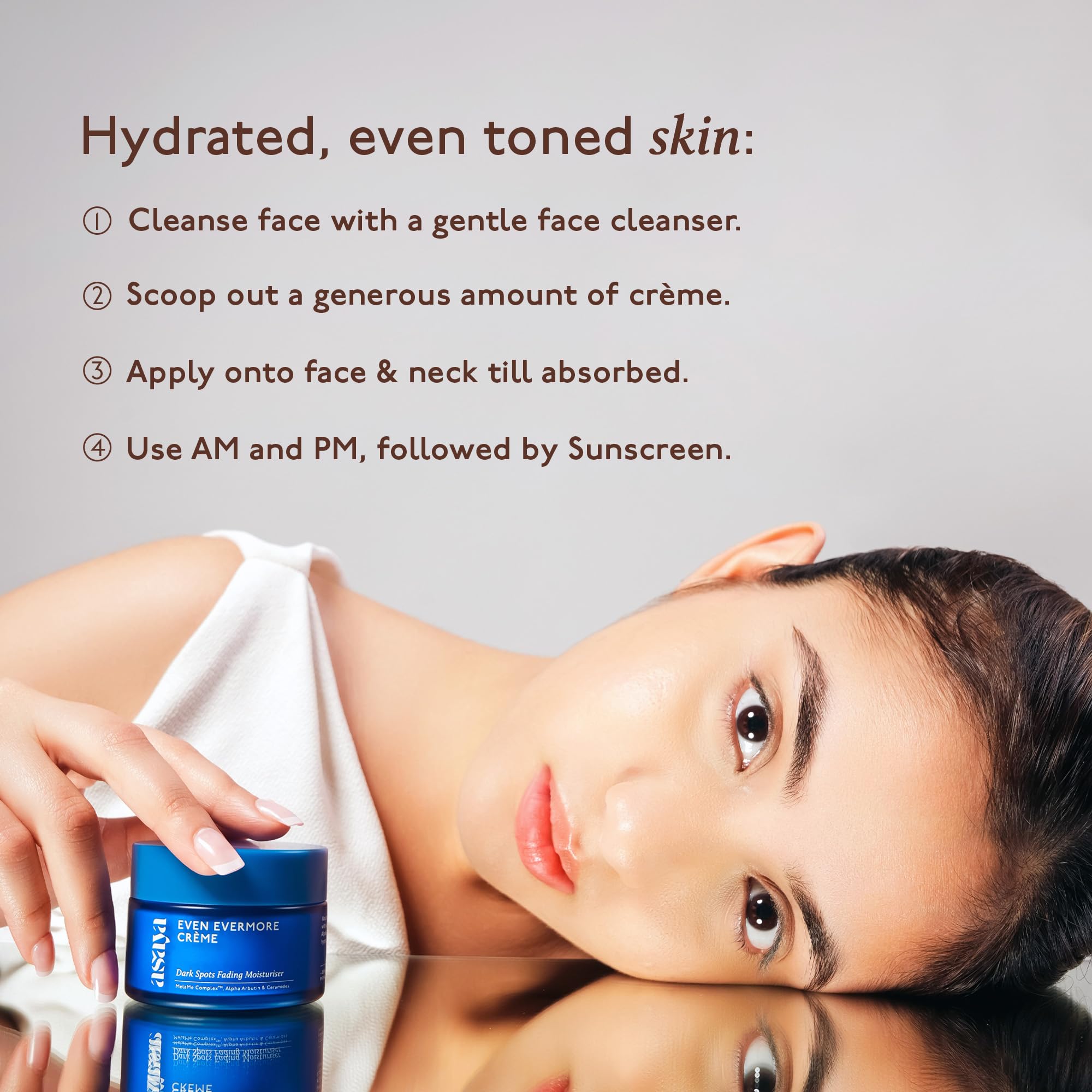 Asaya Ceramides Moisturizer with Alpha Arbutin | Dark Spots & Acne Marks Removal Cream | MelaMe™ Complex for Hyperpigmentation & Even Skin Tone | Barrier Repair & Deep Hydration | Lightweight Non-Greasy & Fast Absorbing | For Face & Neck | Oily Dry & Combination Skin | Men & Women | 50g 1