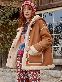 ジャケット・アウター Faux Fur Hoodie Duffle Coat nude petal S s-l1200.jpg
