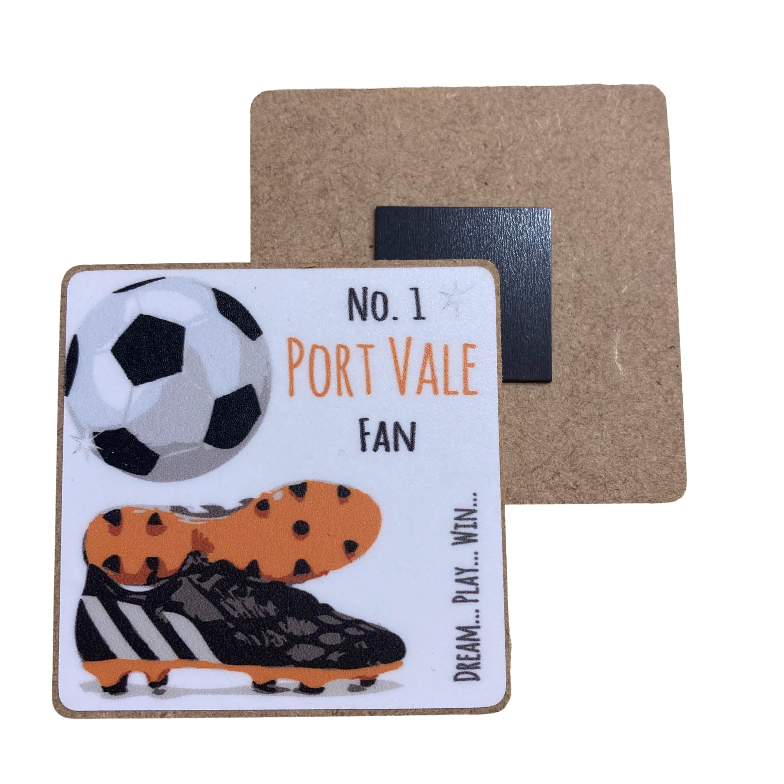 Port Vale Valiants FC Football Club Fan - FRIDGE MAGNET - by WHITE COTTON CARDS (M-FN101)