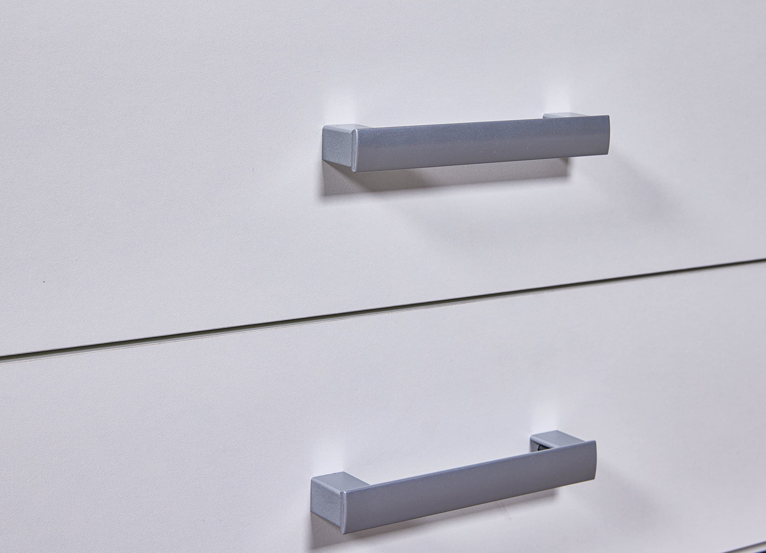 Inter Link Letto funzionale, Letto con contenitore, Letto con cassetti e comodino, Colore laccato bianco, Per adulti, bambini, ragazzi, Letto singolo, Ranya 90 x 200 cm