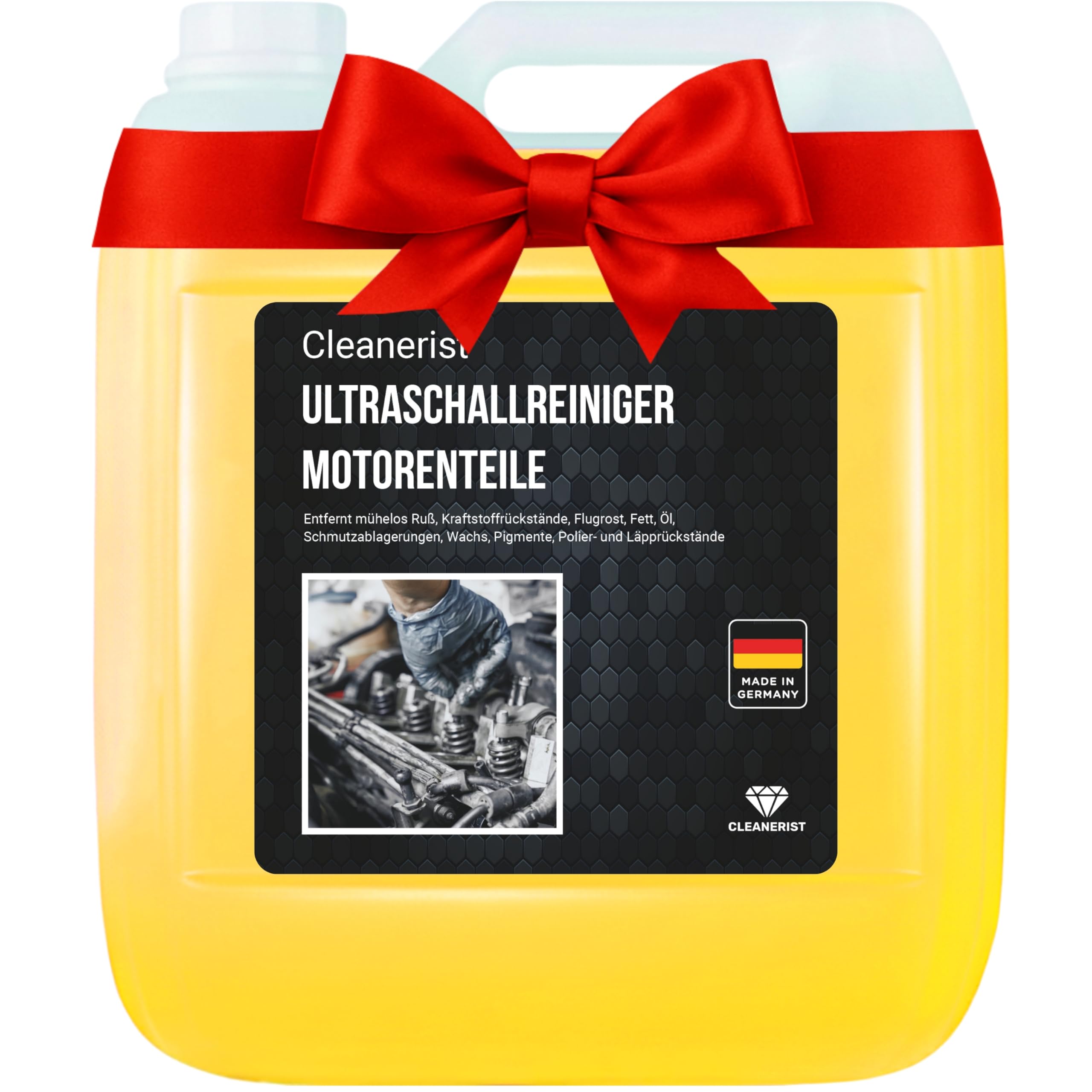 Die Seifenblase Detergente ad ultrasuoni concentrato (1:10) per officina, parti del motore e carburatore – rimuove grasso, olio e sporco – anche per guarnizioni, pistoni, valvole, iniettori