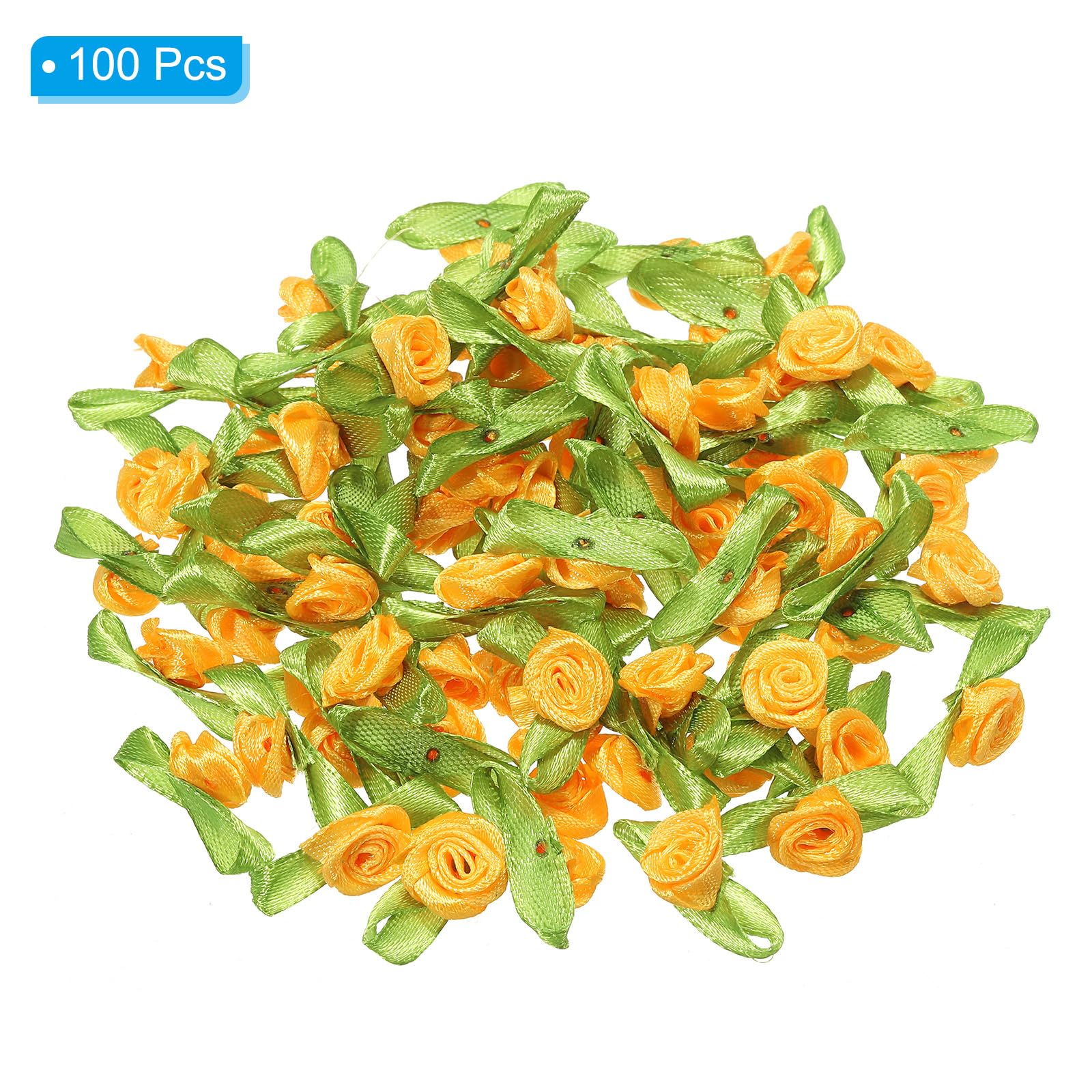 PATIKIL 15mm Tiny Satin Ribbon Rose - Image 3