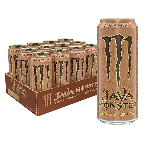 Java Monster Loca Moca, Coffee + Energy Drink, 15 Ounce (Pack of 12) - Loca Moca - 12 Pack