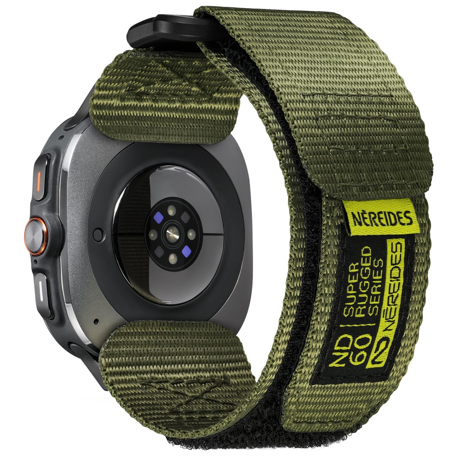 Nereides Watch Band Compatible with Samsung Galaxy Watch Ultra 2 47mm(2024/2025) for Men Women, Nylon Sports Adjustable Replacement Strap for Galaxy