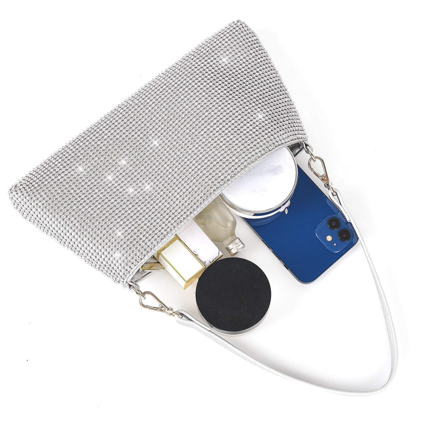 Valleycomfy - Bling Evening Clutch Bag, cluth Donna