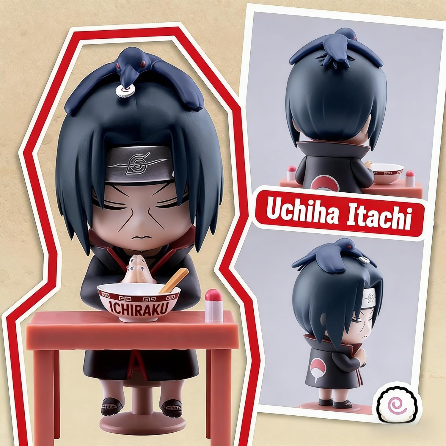 MINISO Naruto Shippuden × Ramen-Themed Figure Blind Box, Exquisite Collectible Ornament for Gifting(1PC Random)