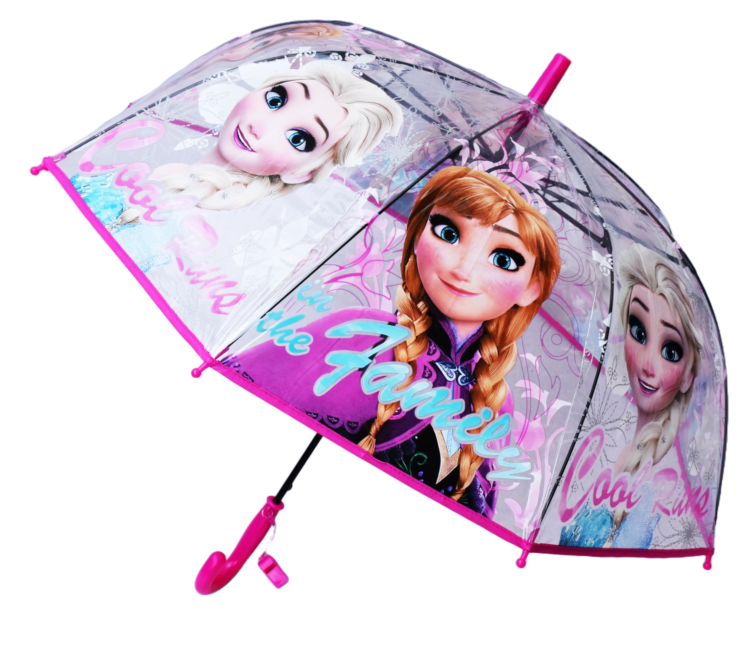 chaatewala ™ Transparent Frozen Elsa Umbrella for Girls, Frozen Umbrella, Princess theme Chaata for Girls, Pink Transparent Dome Shape Chaata for Kids-picture-31