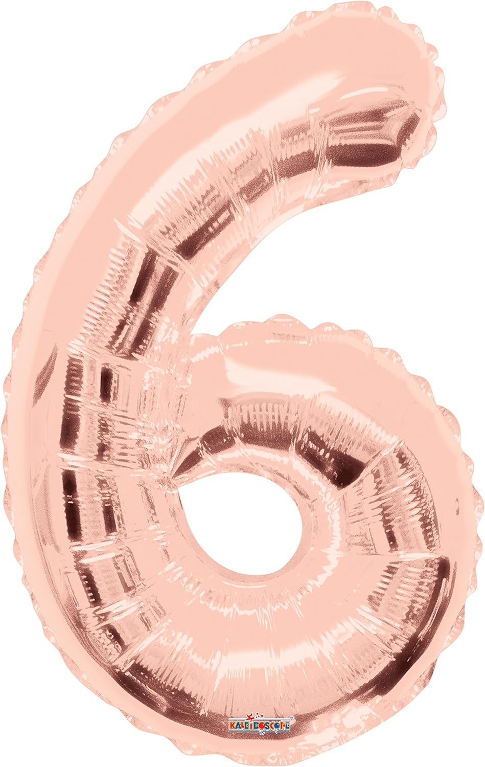 Kaleidoscope Balloons Rose Gold Kaleidoscope 34" Foil Number Rose