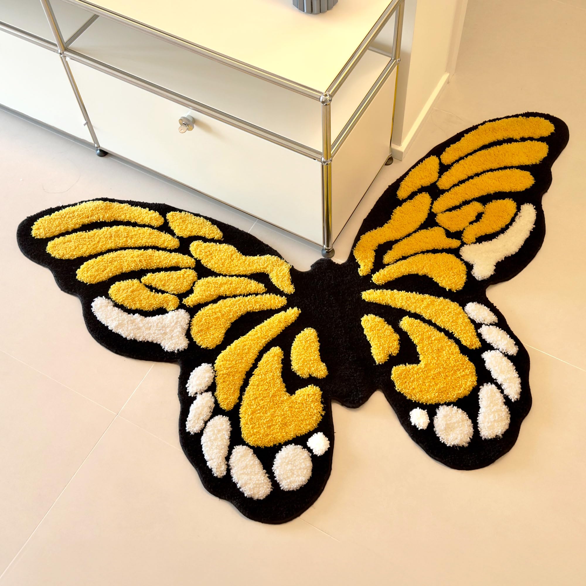 Amazon.com: stitchworn 5x3ft Tufted Monarch Butterfly Rug Extra
