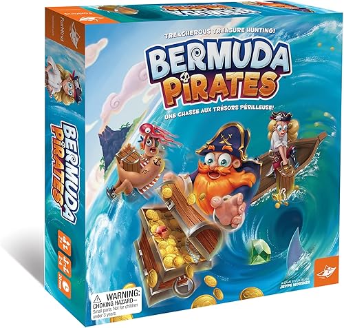Miniatura 1 de FoxMind, Bermuda Pirates - Juego de mesa magnético para niños, cautivadora aventura pirata para familiares y amigos