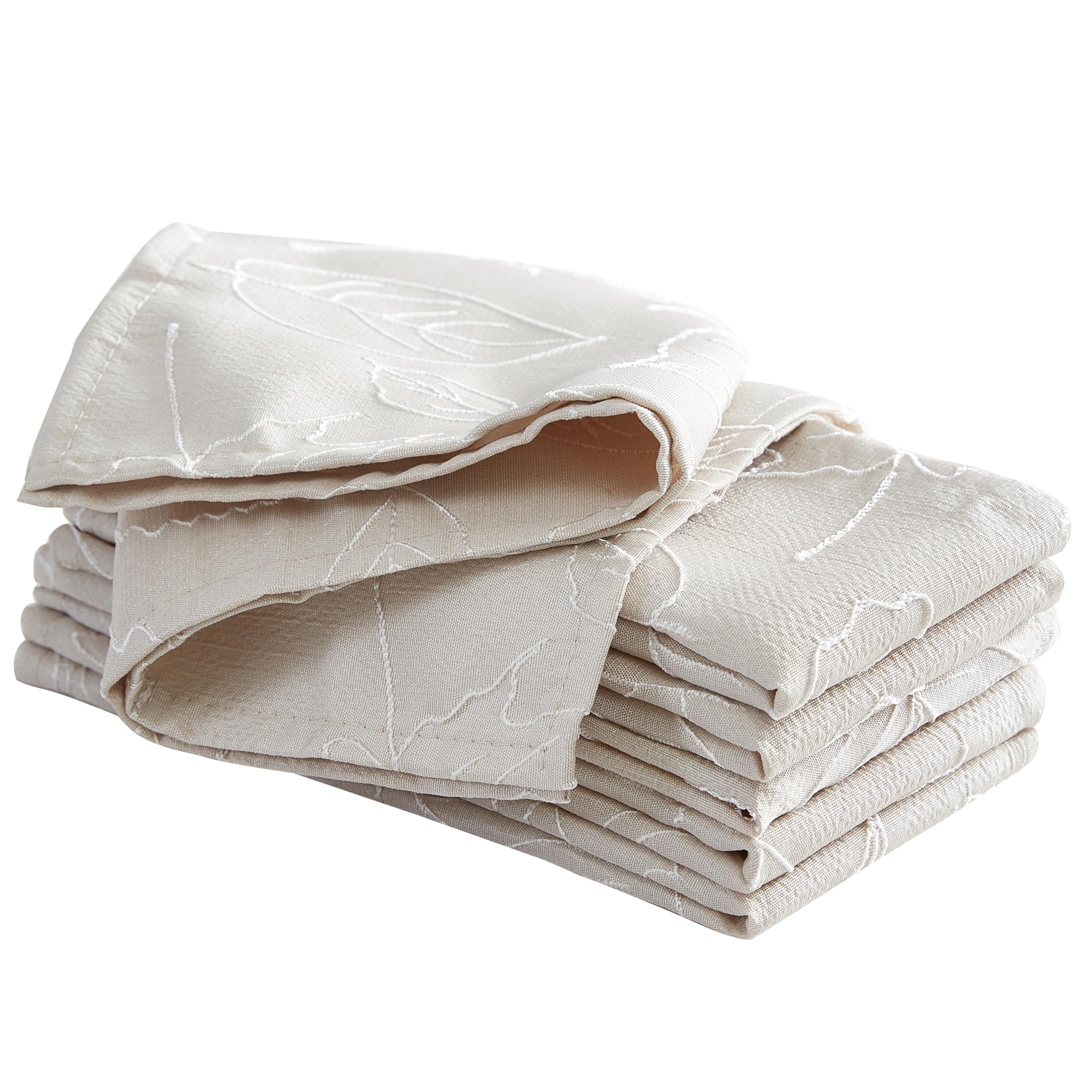 Amazon.com: Laura Ashley Napkins Raised Woven Embroidered Jacquard