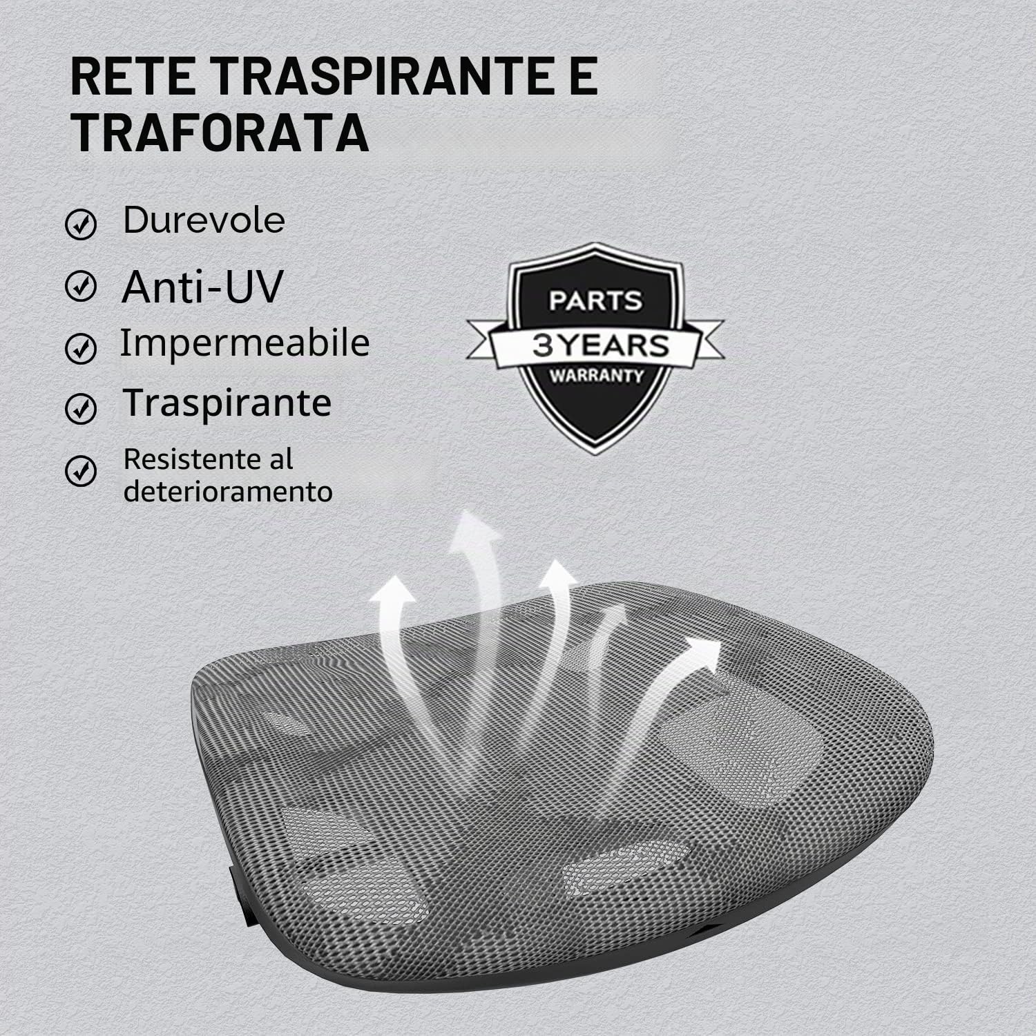 SIHOO M57 Sedia ergonomica da ufficio,design completamente traspirante,per computer,schienale alto,regolabile 3D,con braccioli e supporto lombare(Grigio)