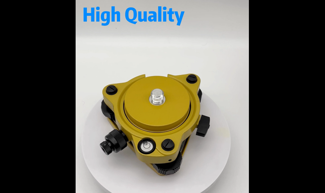 Tribrach Negro De Tres Mandíbulas Sin Plomada óptica Con Burbuja Llana