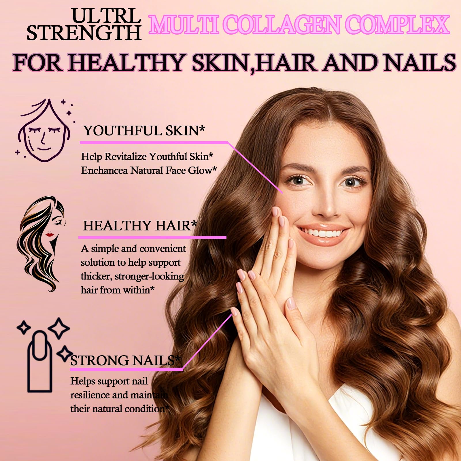 Liquid Collagen for Women Men,Multi Hydrolyzed Peptides Collagen Supplement — Amazon image 4