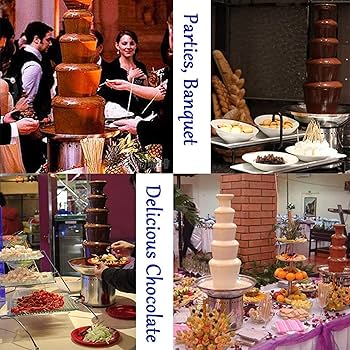 Amazon.co.jp : 4段の業務用チョコレートファウンテン、ステンレス