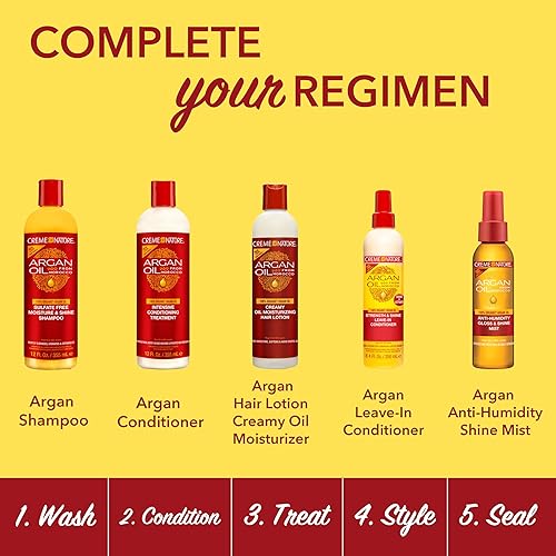 Miniatura 6 de Creme of Nature - Loción capilar con aceite de argán para ayudar a restaurar la humedad y añadir brillo 845 onzas líquidas