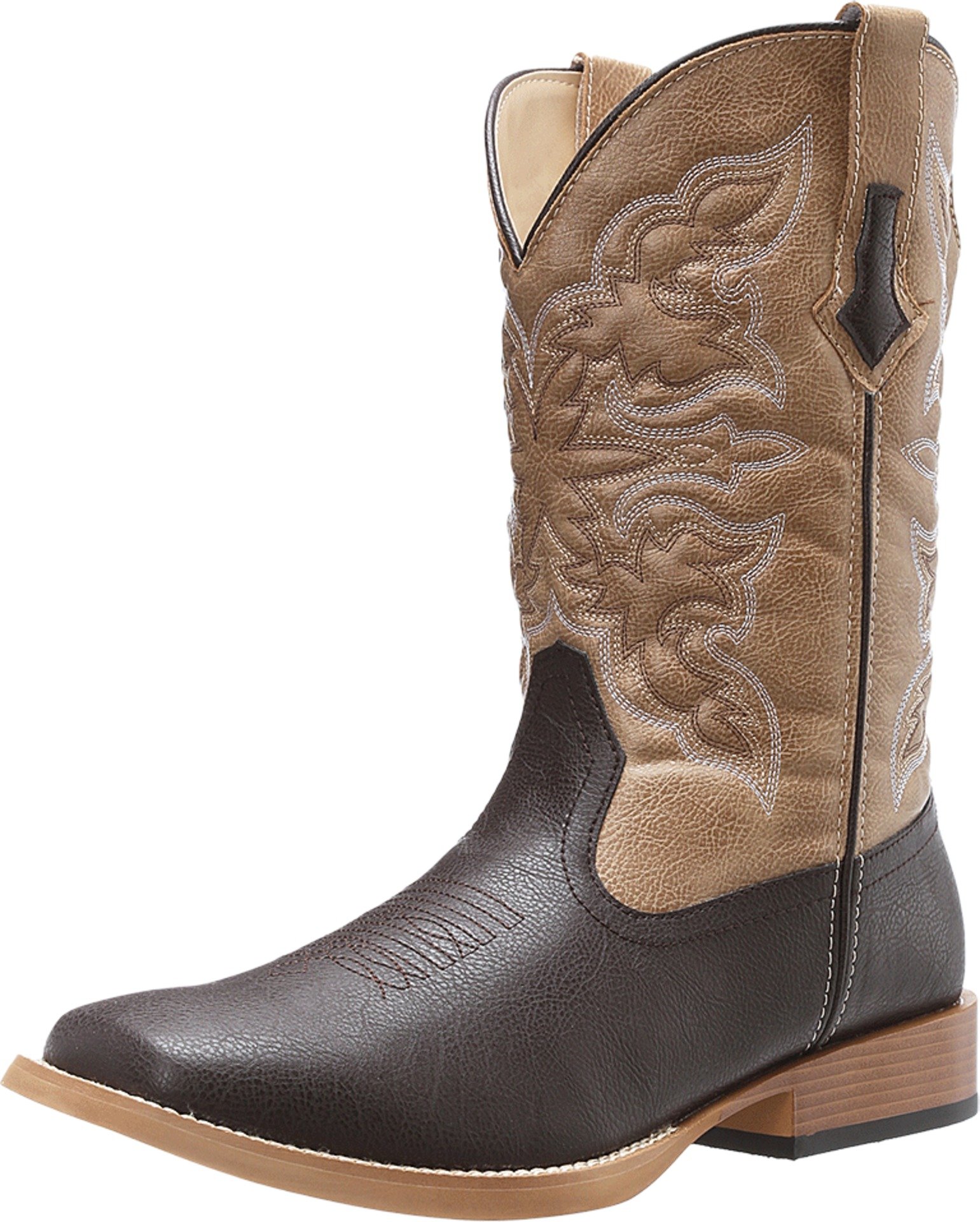 roper Men's Square Toe Cowboy Boot Brown 13 D - Medium-picture-17