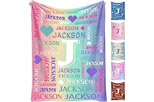 Custom Name Blanket Adult: Personalized Blanket for Adults Kids Boys Girls