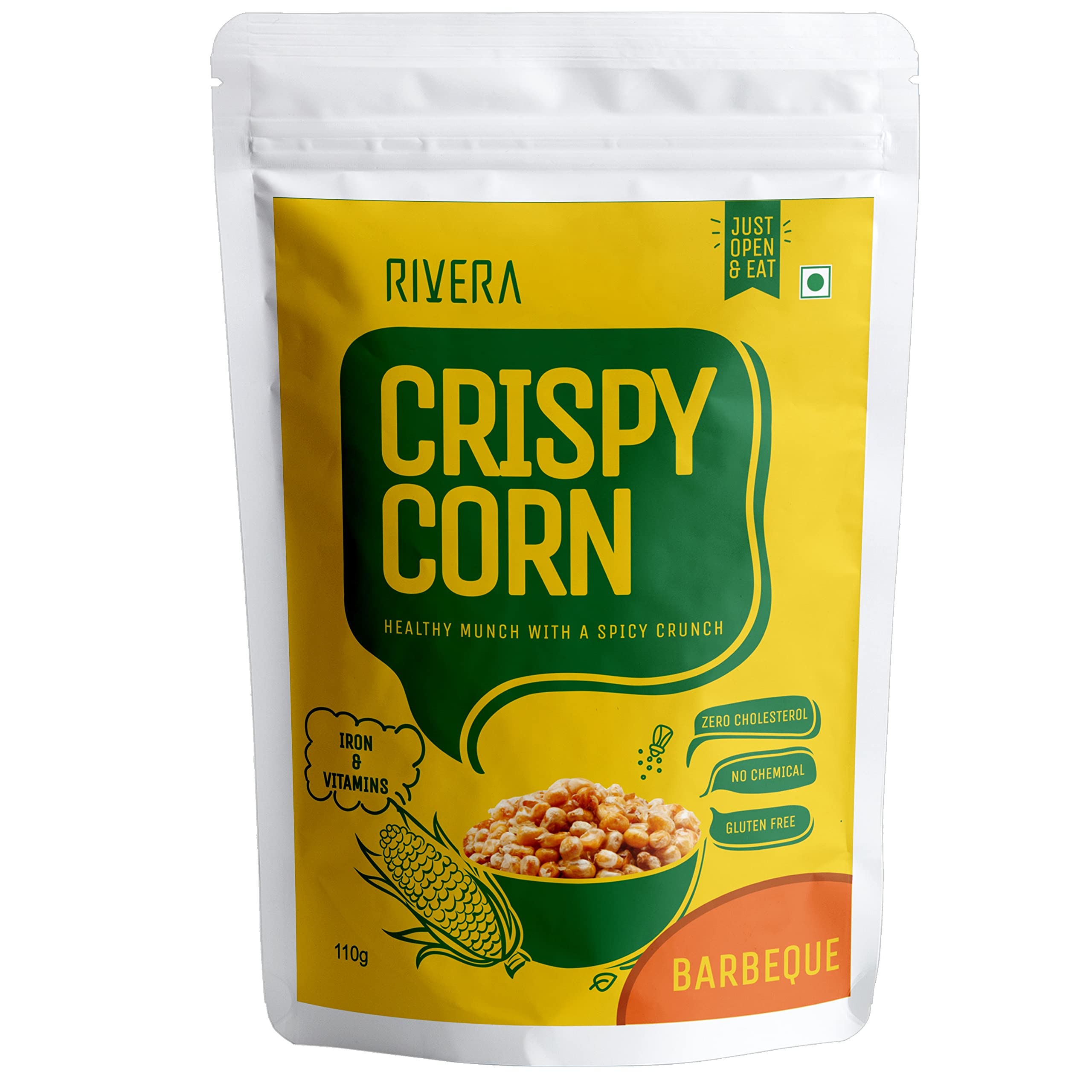 Rivera Crispy Corn, Zero Cholesterol, High Iron Snacks, Zero Trans fat, Gluten Free (87 G Each) - Image 2 thumbnail