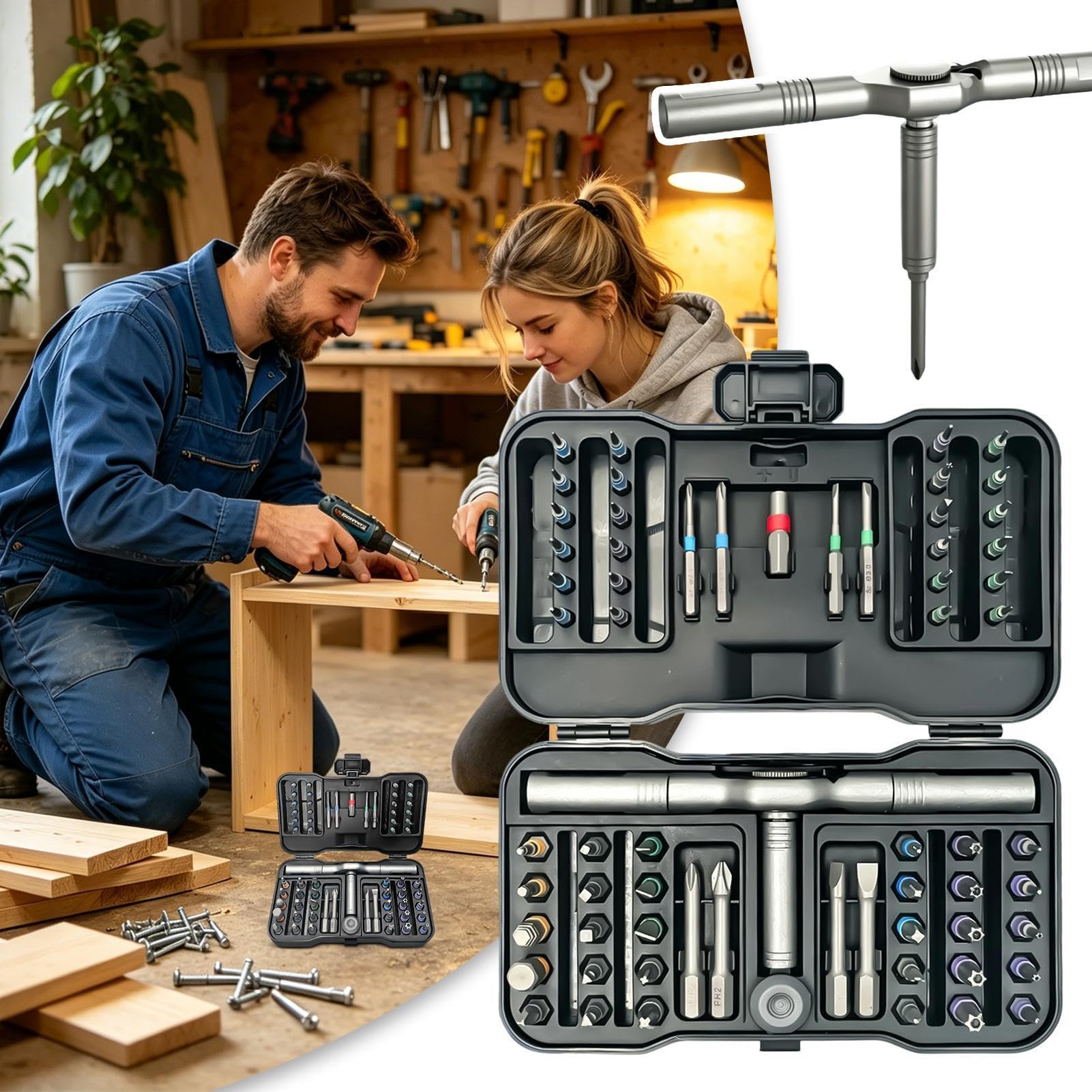 Set di Cacciaviti a Cricchetto Chiave Di Precisione Portatile | Set Cacciaviti a Cricchetto con per Orologio Occhiale Computer Mobile Elettrodomestico Auto Meccanico Elettricista