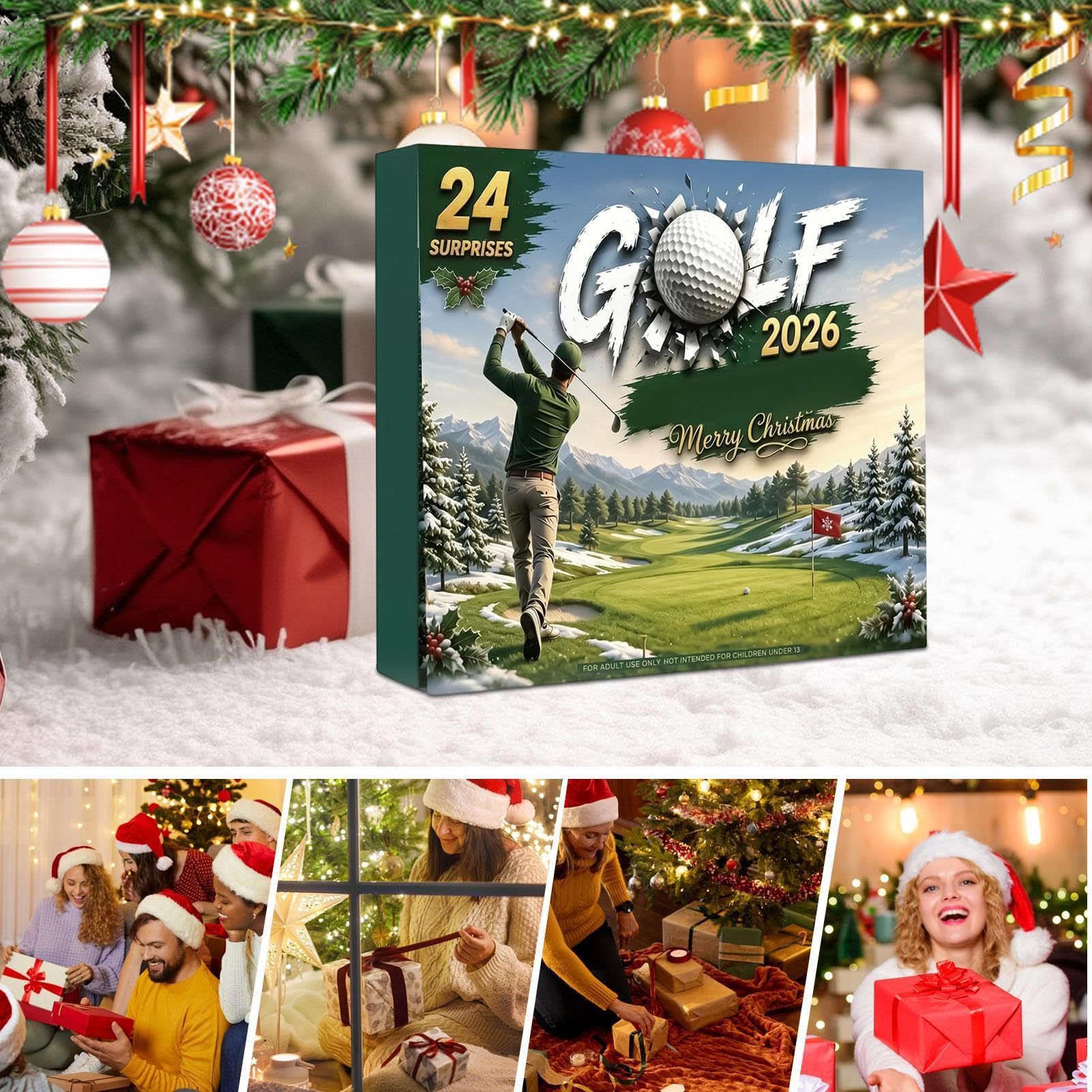 Golf Advent 2026 Calendario 'Avvento di Natale 2026 Portatile