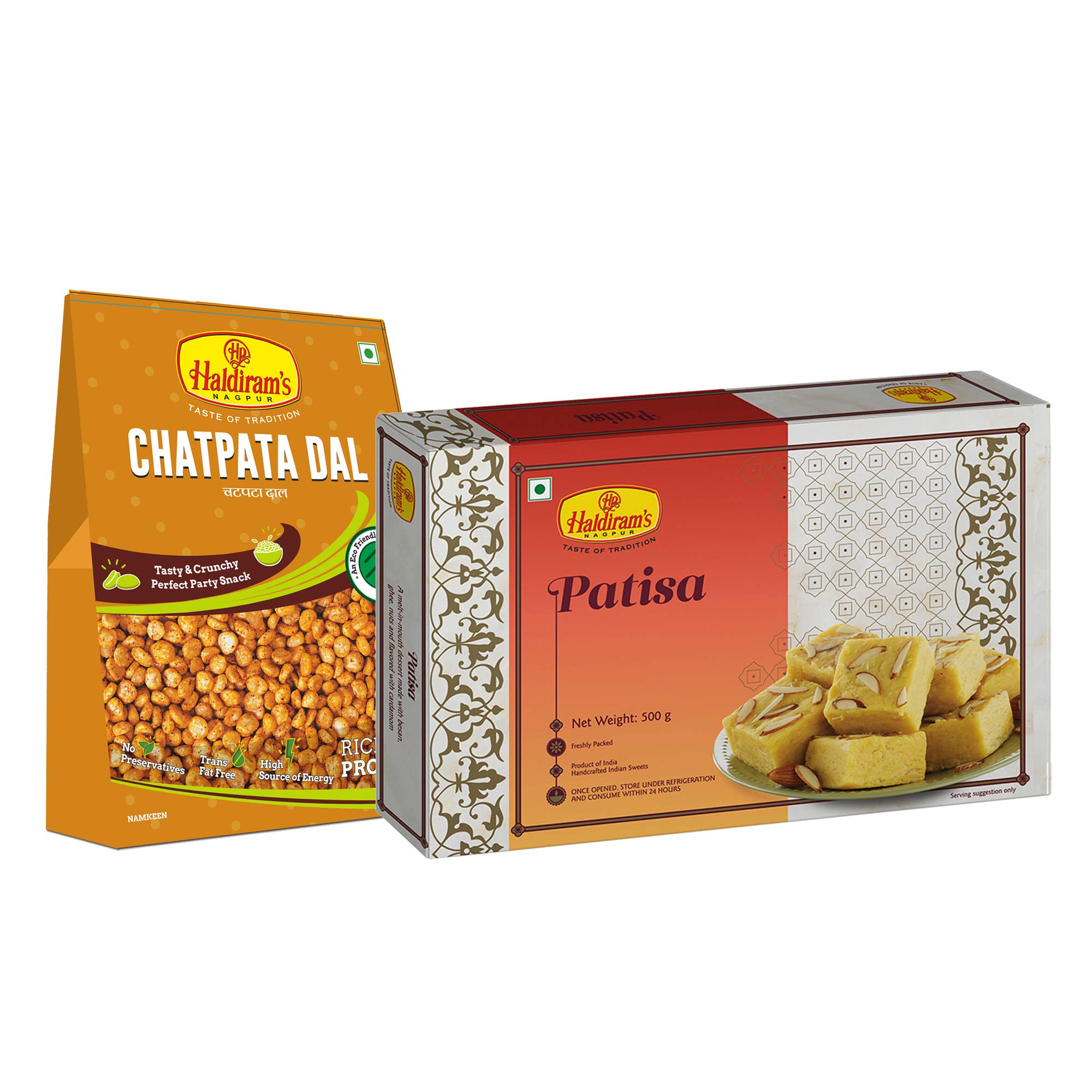 Haldirams Nagpur Patisha Sweet (500 gm) ,Chatpata Dal (200 gm) Combo Pack (B07VMSCQZX) Amazon Price History, Amazon Price Tracker
