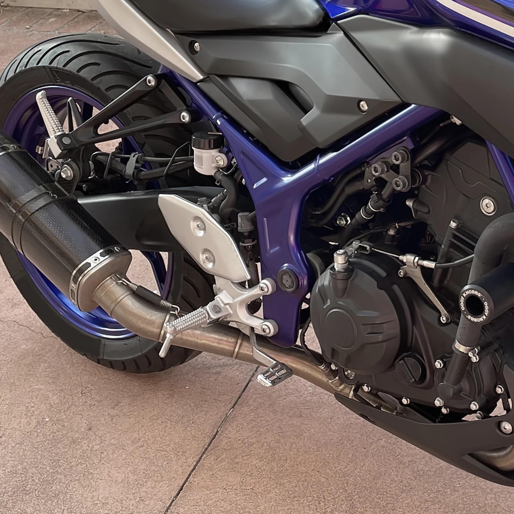 Pasuje do MT03 2016-2024 YZF R3 2015-2024 2016 dźwignia pedału hamulca motocyklowego
