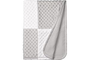 Spasilk Minky Raised Dot Baby Blanket with Satin Trim