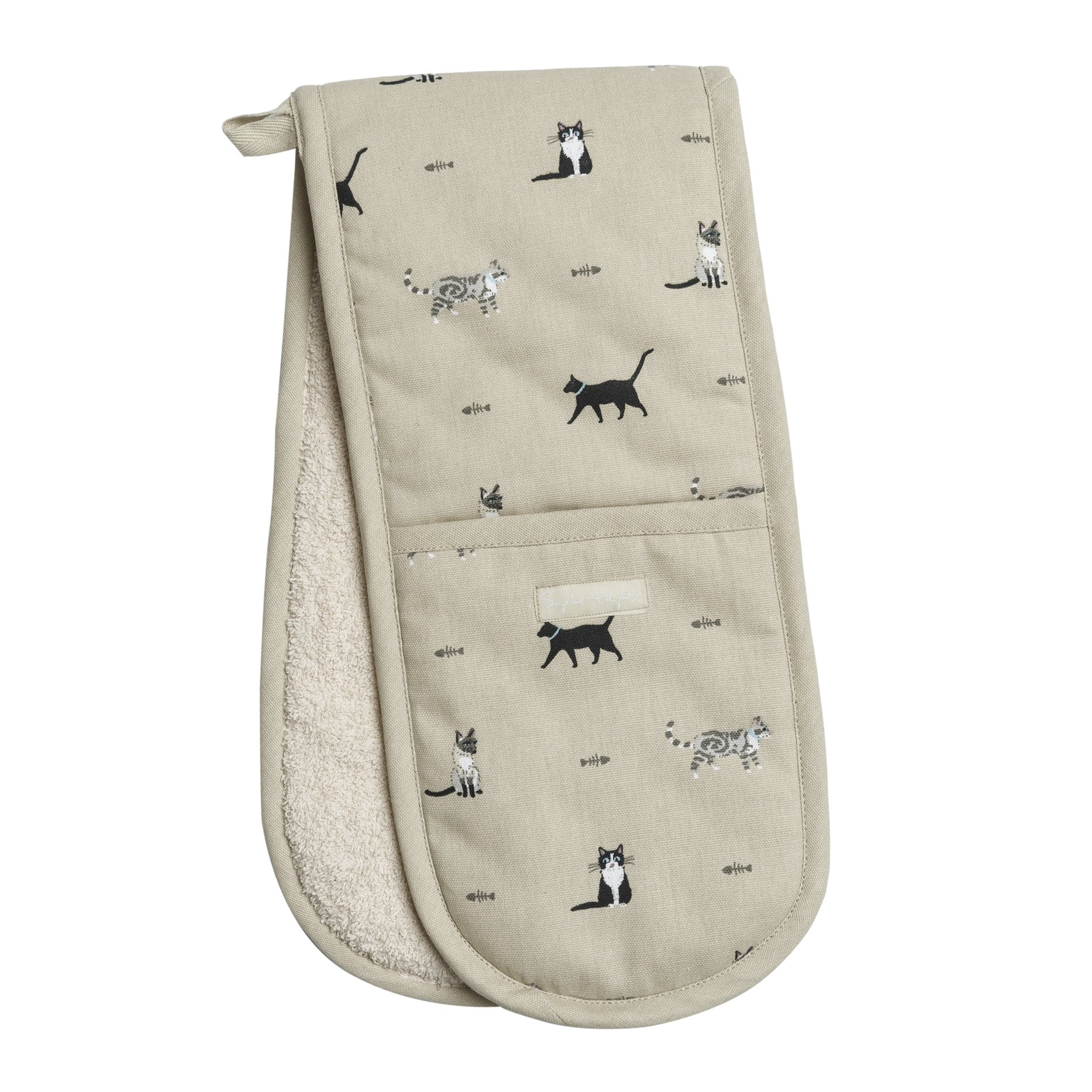 Sophie Allport Purrfect Collection - Double Oven Glove, Heat Resistant Kitchen Accessories