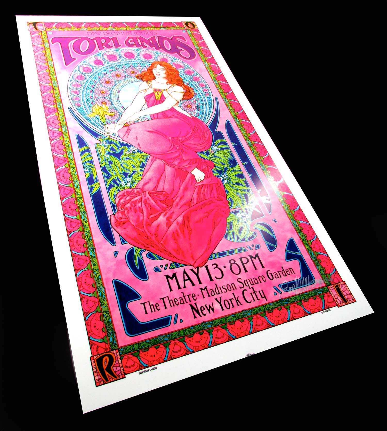 Tori Amos Poster Madison Square Garden 1996 Rare Uncut Offset