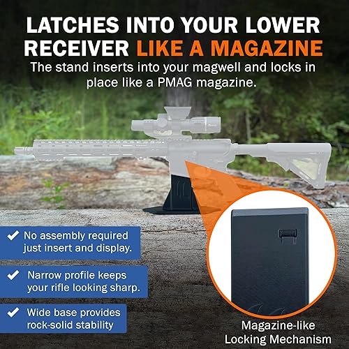 Miniatura 3 de Soportes de exhibición de rifle AR10, Deisgns Parabellum, Rifle SBR y montaje de pistola, no requiere montaje