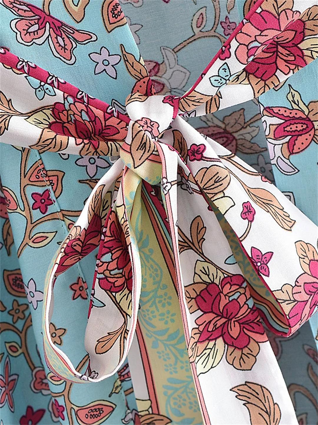 Disimlarl Kimono da donna con stampa bohémien, maniche a pipistrello, maxi copricostume da spiaggia
