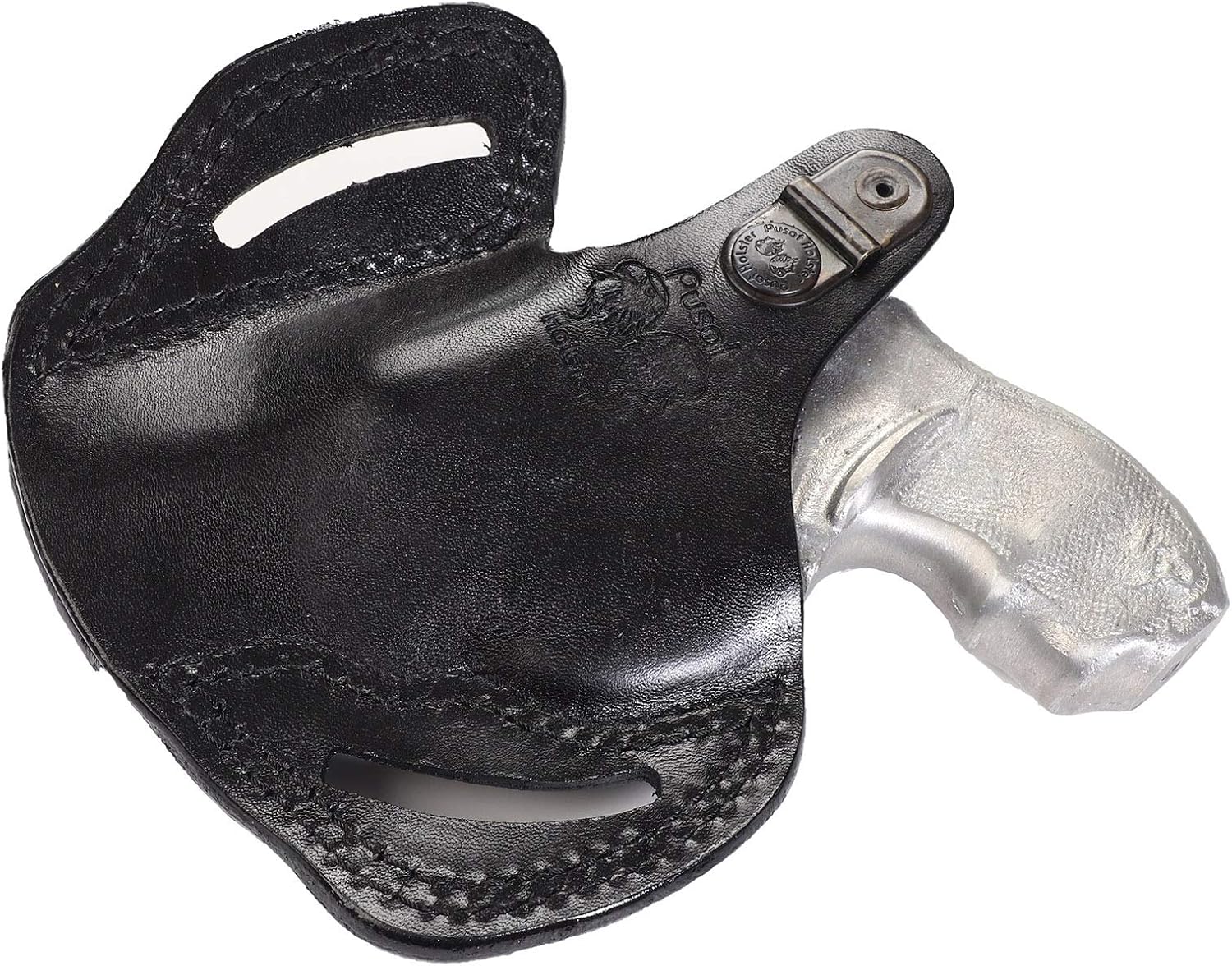 Pusat Holster Premium Leather Thumb Break Belt Holster 2 inch 357 MAG for Revolver Taurus Model 605 Right-Left Hand