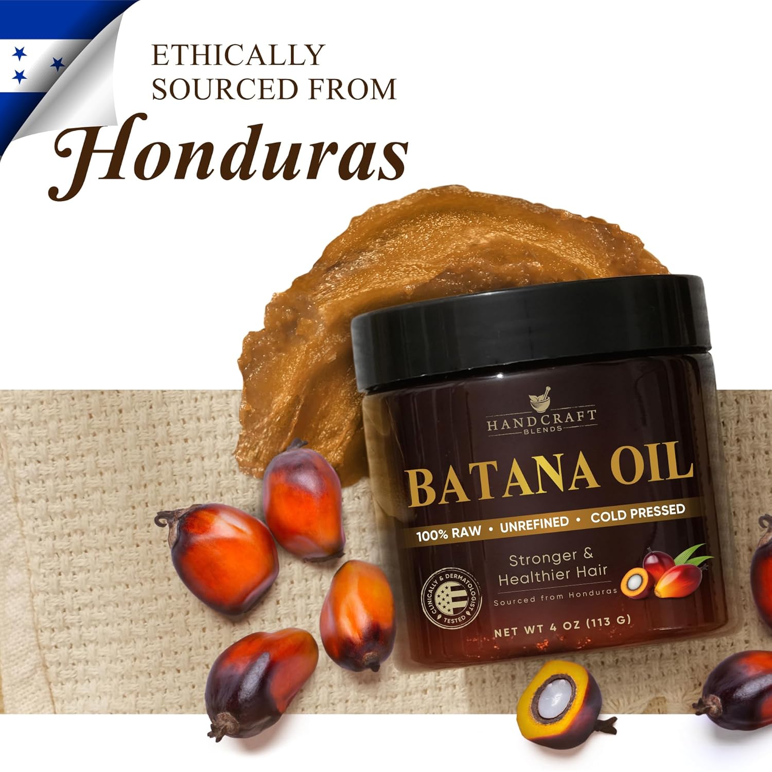 Handcraft Blends Raw Batana Oil for Hair Growth – 4 oz – 100% Pure and Natural – Unrefined Batana Hair Mask for Dry Damaged Hair – Cold Pressed and Hexane Free - Image 6