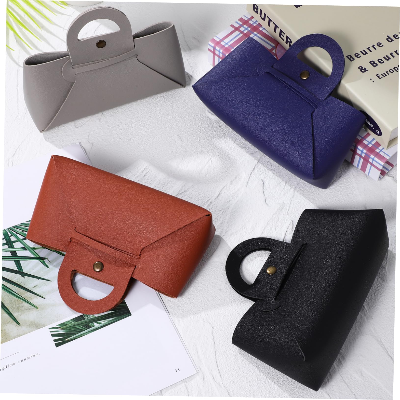 BESTYASH Custodia Per Gli Occhiali Custodie Per Occhiali Da Uomo Borse Scatole Per Bicchieri Custodia Per Occhiali in Pelle Porta Occhiali Pelle Sintetica