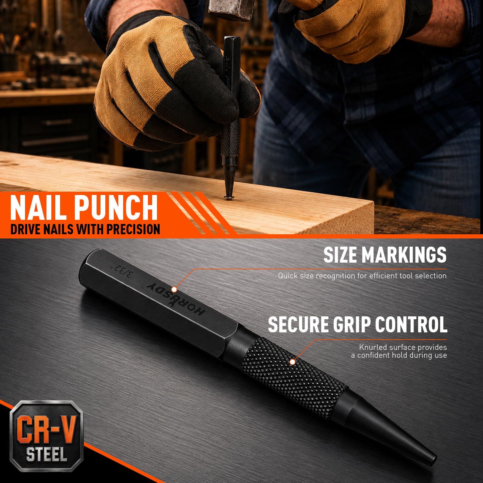 19-Piece Punch & Chisel Set - Metalworking Tools -4